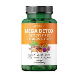 MOVit Energy Mega Detox Ostropestřec a Kurkumin Forte 60 kapslí