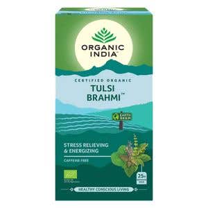 Organic India Tulsi Brahmi – Bazalka posvätná BIO 25 sáčkov
