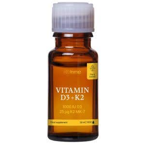 Trime Vitamín D3 & K2, 1000 IU D3 / 25μg K2-MK7 1000 kvapiek 30 ml