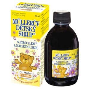 Dr. Müller Müllerův dětský sirup s jitrocelem a mateřídouškou 245 ml