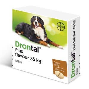 Drontal Dog Flavour XL pre psov 2 tablety, 525/504/175 mg