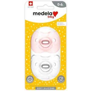 Medela Baby mäkký celosilikónový cumlík Girl 0-6m 2 ks
