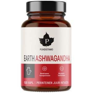 Puhdistamo Earth Ashwagandha BIO 120 kapsúl