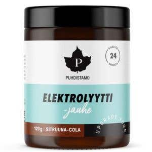 Puhdistamo Electrolyte Powder – lemon cola 120 g