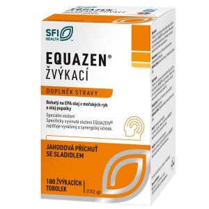 Equazen s příchutí jahody 180 žvýkacích tobolek