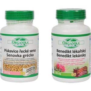 Organika Benedikt lekársky + Pískavica grécke seno 60 + 60 kapsúl