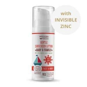 Wooden Spoon Opaľovacie telové mlieko Baby & Family SPF 50 BIO 50 ml – Expirácia 30/04/2026