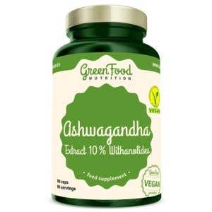 GreenFood Nutrition Ashwagandha Extract 10 % Withanolides 90 kapslí GreenFood Nutrition Ashwagandha Extract 10 % Withanolides 90 kapslí