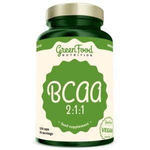 GreenFood Nutrition BCAA 2:1:1 120 kapslí GreenFood Nutrition BCAA 2:1:1 120 kapslí