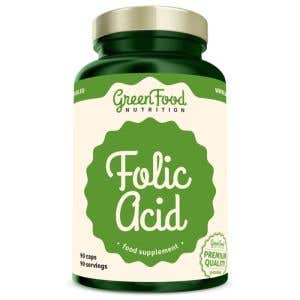GreenFood Nutrition Folic Acid – Kyselina listová 90 kapslí GreenFood Nutrition Folic Acid – Kyselina listová 90 kapslí