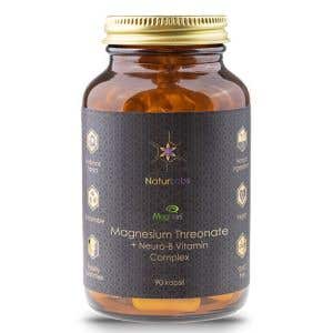 NaturLabs Hořčík Magtein Treonát + Neuro-B Vitamín komplex 90 kapslí