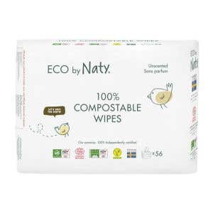 Eco by Naty Vlhčené ubrousky bez vůně – pro citlivou pokožku 3 x 56 ks