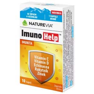 NatureVia ImunoHelp 10 rastlinných kapsúl