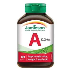 Jamieson Vitamín A 10 000 IU 100 kapsúl