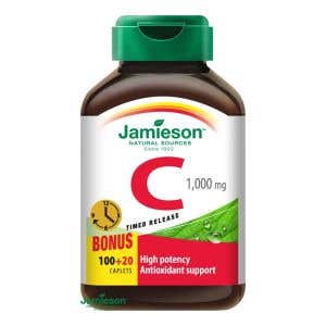 Jamieson Vitamín C 1000 mg s postupným uvoľňovaním 100 + 20 tabliet