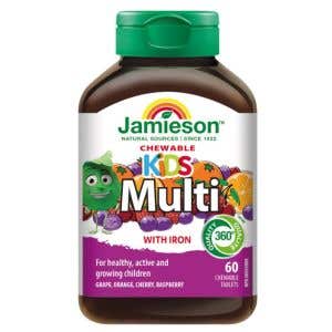 Jamieson Kids Multivitamín cmúľací 60 tabliet