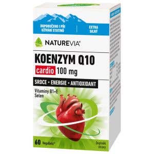NatureVia Koenzým Q10 Cardio 100 mg 60 rastlinných kapsúl