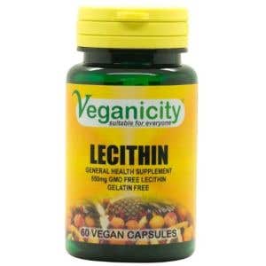 Veganicity Sójový lecitin 550mg 60 veganských kapslí