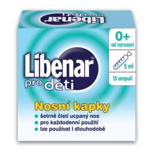 Libenar Nosové kvapky pre deti 15 ampuliek
