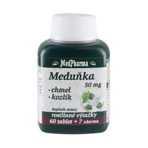 MedPharma Medovka 50 mg + chmeľ + valeriána 67 tabliet