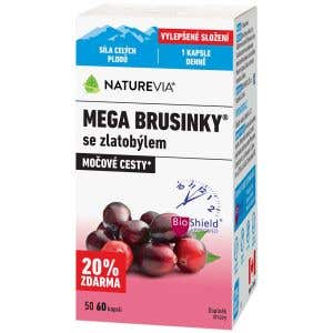 NatureVia Mega Brusnice 60 kapsúl