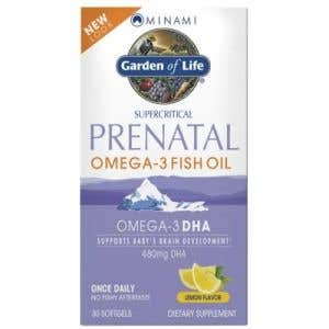 Garden of Life Minami Nutrition Omega-3 prenatálna - s príchuťou citróna 30 kapsúl
