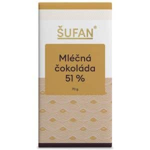 Šufan Mliečna tabuľková čokoláda 51% 70 g