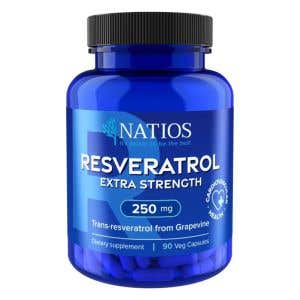 Natios Resveratrol Extra Strength 250 mg 90 vegansk&yacute;ch kapsl&iacute; 