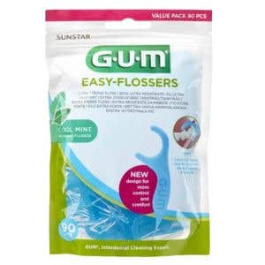 Gum Easy Flosser – zubné nite s špáradlom 90 ks