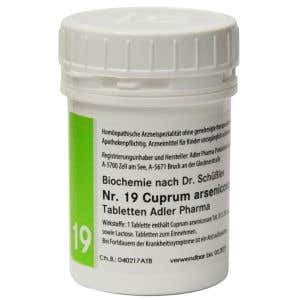 Adler Pharma Schüsslerove soli – Nr. 19 Cuprum arsenicosum D12 400 tabliet