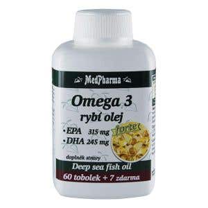 MedPharma Omega 3 rybí olej Forte 67 tobolek