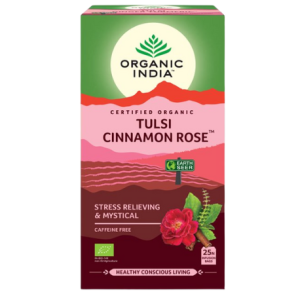 Organic India Tulsi skořice s růží BIO 25 sáčků