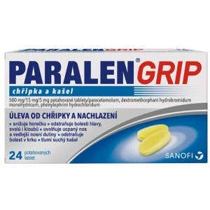 Paralen Grip na chřipku a kašel 24 tablet