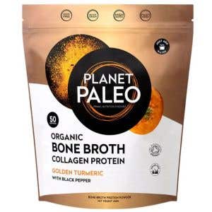 Planet Paleo Sušený hovězí vývar – zlatá kurkuma BIO 450 g