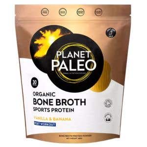 Planet Paleo Sušený protein – vanilka a banán BIO 480 g