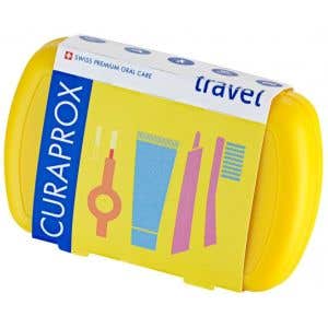 Curaprox Travel set žltý Cestovná súprava na ústnu hygienu 1 ks