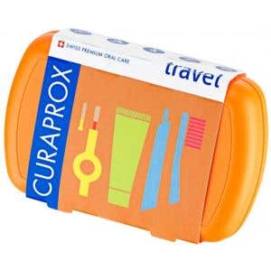 Curaprox Travel set oranžový Cestovní sada pro ústní hygienu 1 ks