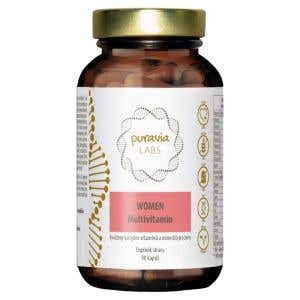 Puravia Labs Multivitam&iacute;n pro ženy BIO 90 kapsl&iacute;