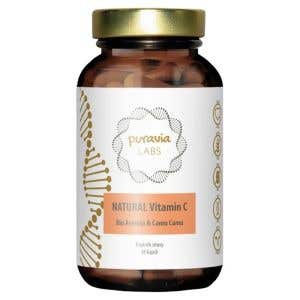 Puravia Labs Př&iacute;rodn&iacute; vitam&iacute;n C + Camu camu BIO 60 kapsl&iacute;