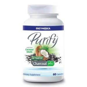 Enzymedica Purify Activated Charcoal Plus 60 kapslí