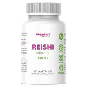 Vegmart Reishi 650 mg 120 kapsúl
