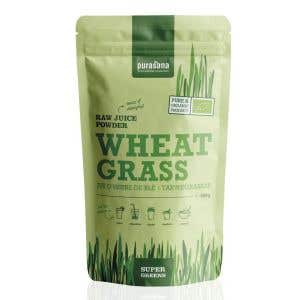 Purasana Wheat Grass Raw Juice Powder - Prášok zo šťavy mladej pšenice Raw BIO 200 g