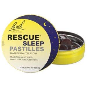 Nelsons Bachové esencie Rescue Night Pastilky s príchuťou čiernych ríbezlí 50 g