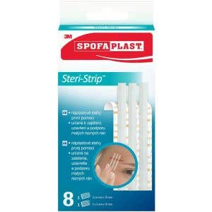 3M Spofaplast 801 Steri-Strip náplasťové stehy mix veľkostí 8 ks