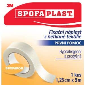 3M Spofaplast 731 Fixačná cievková náplasť z netkanej textílie 1,25 cm x 5 m 1 ks