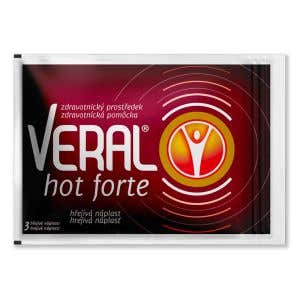 Veral Hot Forte hřejivá náplast 3 ks