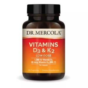 Dr. Mercola Vitamín D3 1000 IU + K2 30 kapslí