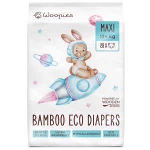 Woopies Dětské eko pleny Maxi 12+ kg 28 ks