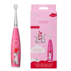Bob a Bobek Baby Dětský sonický kartáček se srdíčky 0-6 let