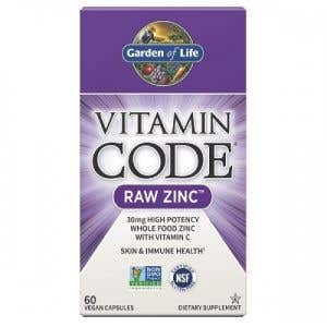 Garden of Life Vitamín Code - Raw Zinok 60 kapsúl